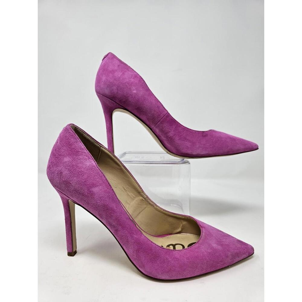 Sam Edelman Dea Pink Suede Pumps Heels Women‎ 7m Size